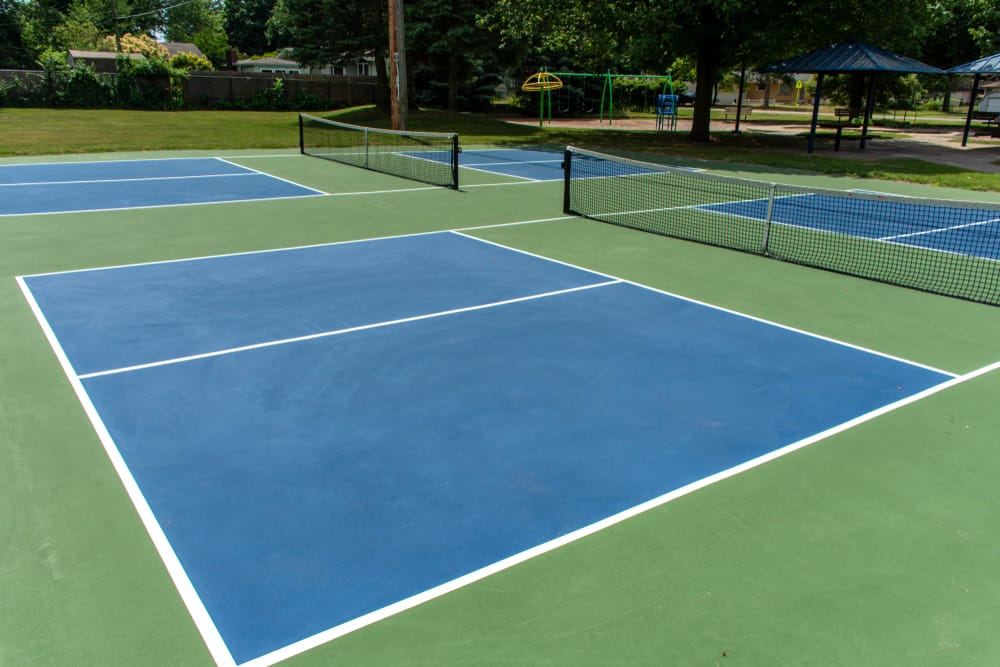 Pickleball Courts Painting